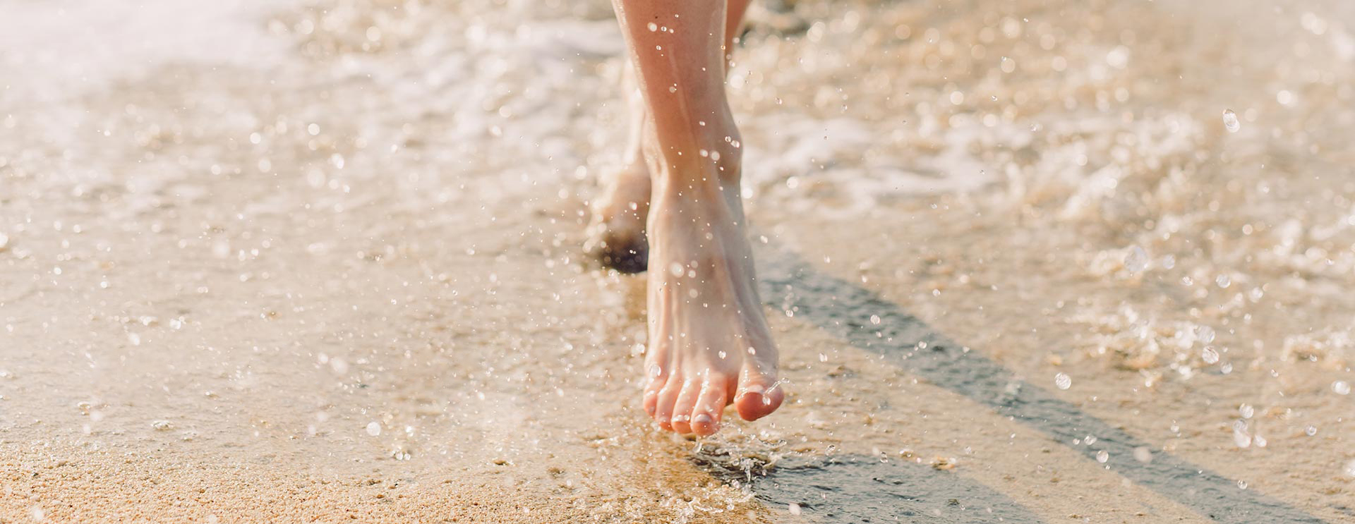 Barefoot on Beach